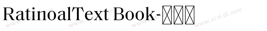 RatinoalText Book字体转换